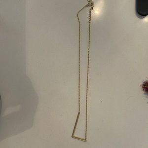 L necklace gold Anthropologie